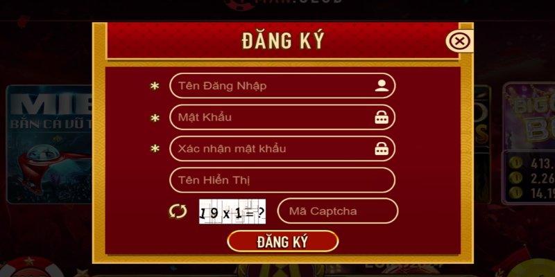 Bước 2: Điền dữ liệu cá nhân khi đăng ký trên nền tảng Luk88