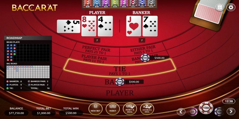 Luật chơi game bài Baccarat Luk88 cơ bản